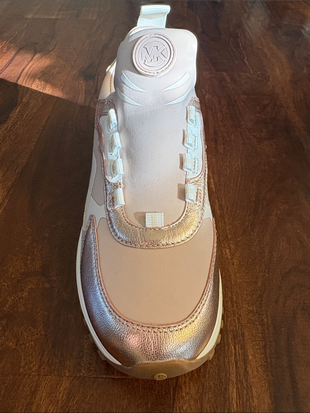 Michael Kors Rose Gold and Blush Runner Sneakers - Picture 2 of 8